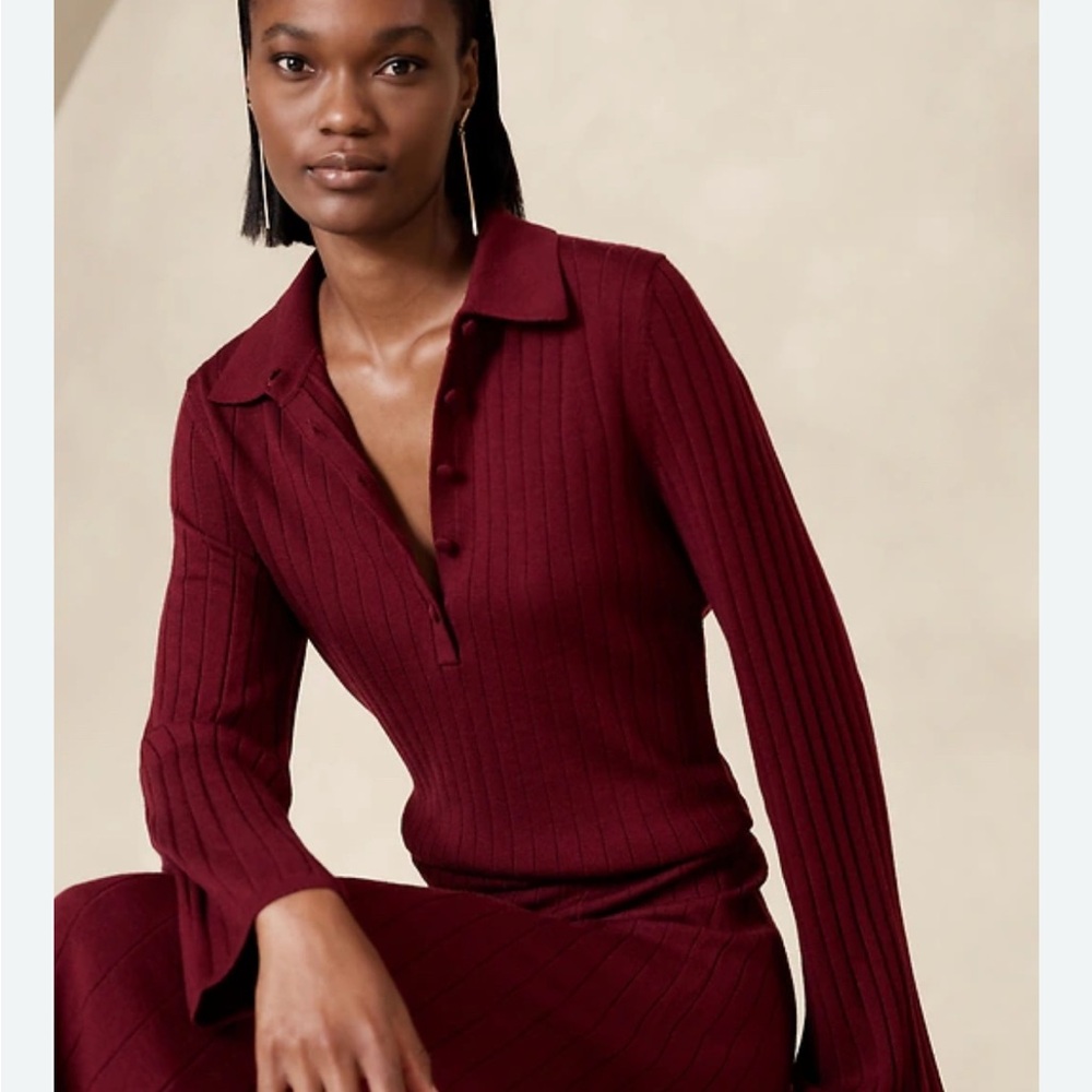 NEZHA MERINO SWEATER POLO